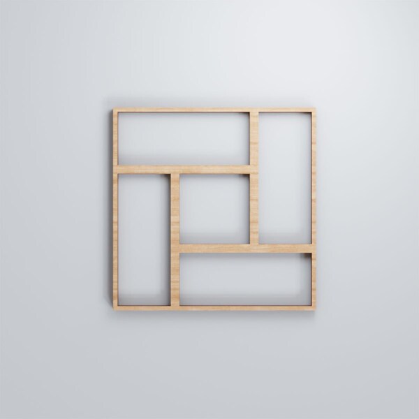 Ekena Millwork Extra Small Sheffield Decorative Fretwork Wood Wall Panels, Alder, 7 3/8"W x 7 3/8"H x 3/8"T - WALW08X08X0375SHFAL