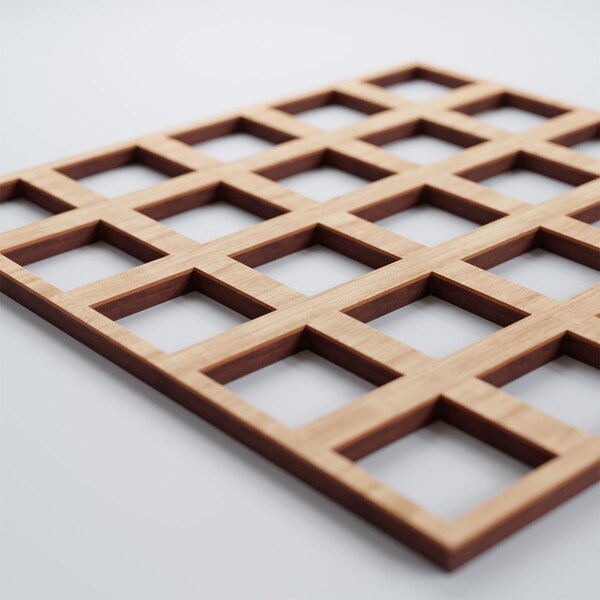 Ekena Millwork Small Manchester Decorative Fretwork Wood Wall Panels, Alder, 11 3/8"W x 11 3/8"H x 3/8"T - WALW12X12X0375MNCAL