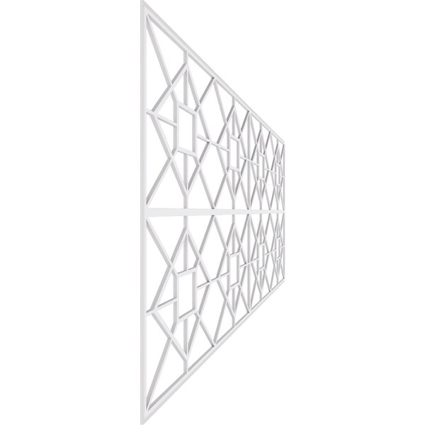 Ekena Millwork Set of Four Panels for 94 1/2"W x 36 1/4"H Jamestown Fretwork Wainscot Wall Paneling - WPKP18X01X47JTN
