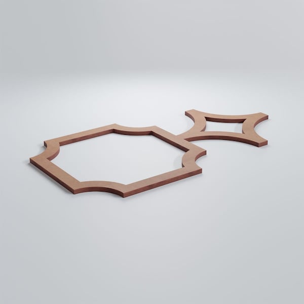 Ekena Millwork Small Anderson Decorative Fretwork Wood Wall Panels, Wood (Paint Grade), 20 5/8"W x 11 3/8"H x 3/8"T - WALW12X12X0375ANDMF