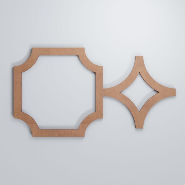 Ekena Millwork Small Anderson Decorative Fretwork Wood Wall Panels, Wood (Paint Grade), 20 5/8"W x 11 3/8"H x 3/8"T - WALW12X12X0375ANDMF