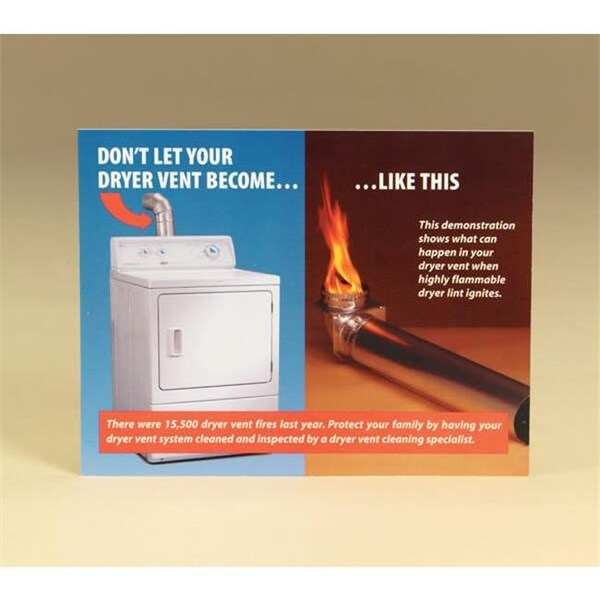 Integra Miltex Chimney 99203 Dryer Vent Cleaning Sales Postcard  Pack of 100 - 99203