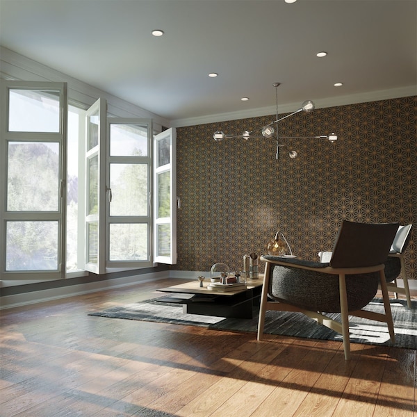 Ekena Millwork Extra Small Hampton Decorative Fretwork Wood Wall Panels, Red Oak, 7 3/8"W x 8 1/2"H x 3/8"T - WALW08X08X0375HMPRO