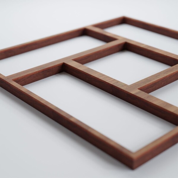 Ekena Millwork Extra Small Sheffield Decorative Fretwork Wood Wall Panels, Walnut, 7 3/8"W x 7 3/8"H x 3/8"T - WALW08X08X0375SHFWA