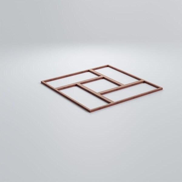Ekena Millwork Medium Sheffield Decorative Fretwork Wood Wall Panels, Wood, 15 3/8"W x 15 3/8"H x 3/8"T - WALW16X16X0375SHFMF