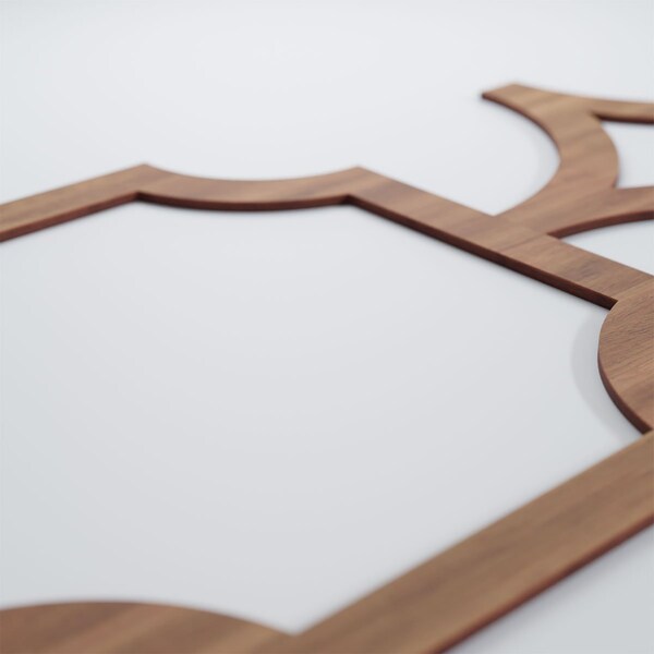 Ekena Millwork Large Anderson Decorative Fretwork Wood Wall Panels, Walnut, 42 3/8"W x 23 3/8"H x 3/8"T - WALW24X24X0375ANDWA