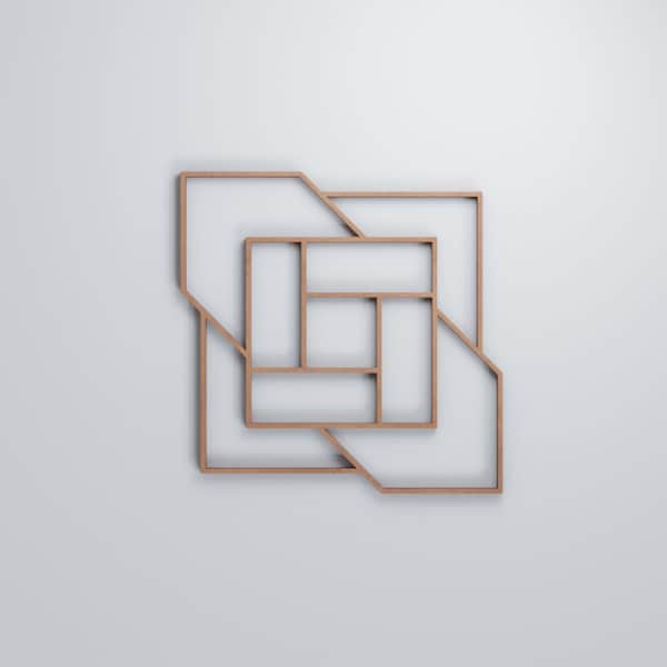 Ekena Millwork Small Loveland Decorative Fretwork Wood Wall Panels, Wood (Paint Grade), 11 3/8"W x 11 3/8"H x 3/8"T - WALW12X12X0375LLDMF