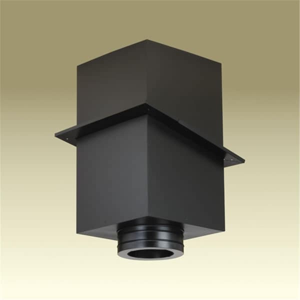 Perfectpillows M & G Duravent 6DT-CS24 6 in  Dura-Vent Duratech Cathedral Ceiling Support Black  24 in  Tall - PE2547666