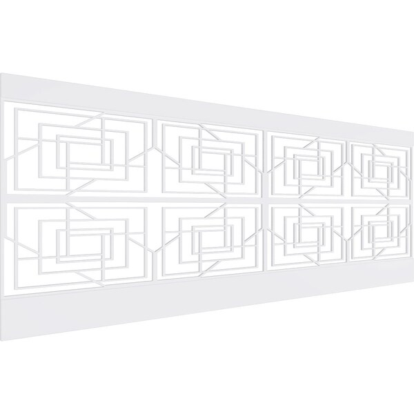 Ekena Millwork 36"H x 94 1/2"W Norwood PVC Wainscot Paneling Kit - WPK36X94NWD