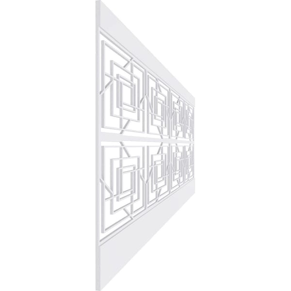 Ekena Millwork 36"H x 94 1/2"W Norwood PVC Wainscot Paneling Kit - WPK36X94NWD