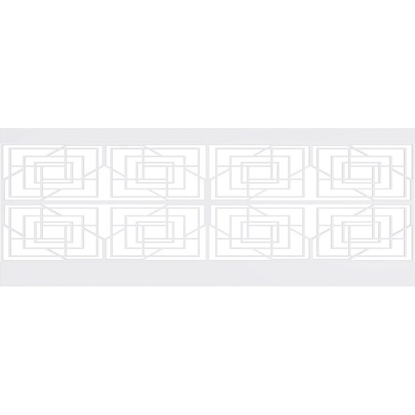 Ekena Millwork 36"H x 94 1/2"W Norwood PVC Wainscot Paneling Kit - WPK36X94NWD