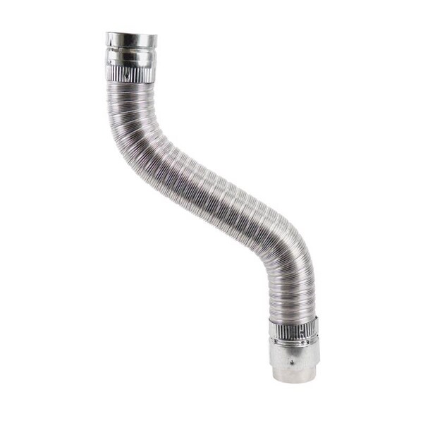 Selkirk Selkirk 3 in. D X 42 in. L Aluminum/Galvanized Steel Gas Vent Connector - 3EFC-3S