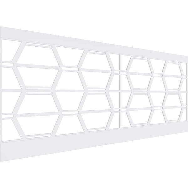 Ekena Millwork 40"H x 94 1/2"W Greeley PVC Wainscot Paneling Kit - WPK40X94GLY