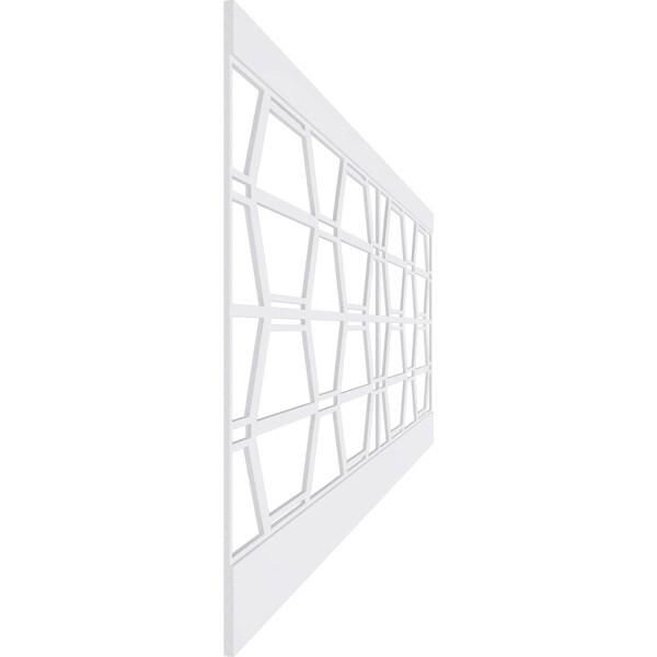 Ekena Millwork 40"H x 94 1/2"W Greeley PVC Wainscot Paneling Kit - WPK40X94GLY