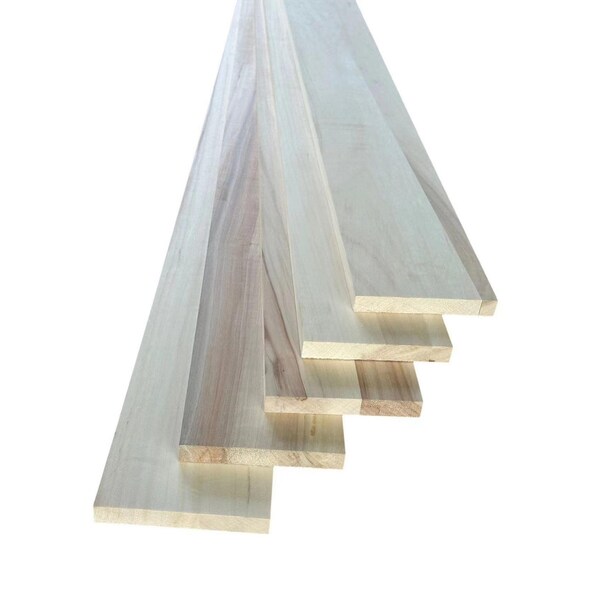 Ejoy Poplar S4S Board, 94in x 5.5in, 5PK - S4SBOARD94X5.5X0.77