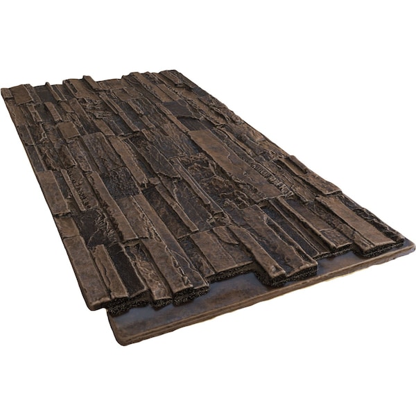 Ekena Millwork Cascade Stacked Stone, StoneWall Faux Stone Siding Panel - PNU24X48CAWP
