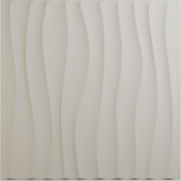 Ekena Millwork 19 5/8in. W x 19 5/8in. H Shoreline EnduraWall Decorative 3D Wall Panel Covers 2.67 Sq. Ft. - WP20X20SOGBW