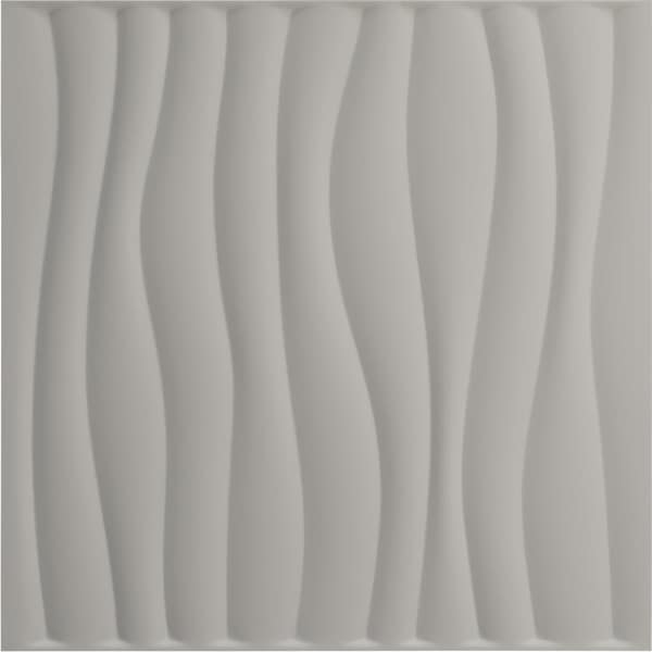 Ekena Millwork 19 5/8in. W x 19 5/8in. H Shoreline EnduraWall Decorative 3D Wall Panel Covers 2.67 Sq. Ft. - WP20X20SOGBW