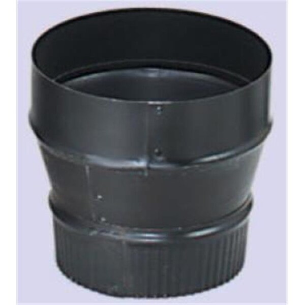 Integra Miltex Imperial Manufacturing Group BM0077 24-ga Snap-Lock Black Stovepipe 6 Inch  To 7 Inch  Increaser  Crimp On Small End - 73475