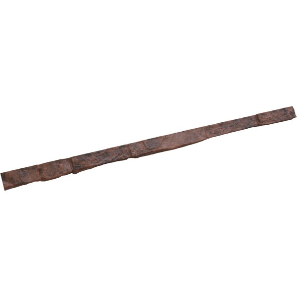 Ekena Millwork 48"W x 2"D x 2"H Universal Trim Sill for StoneWall Faux Stone Siding Panels, Canyon Brown - PNUTS02X48CB