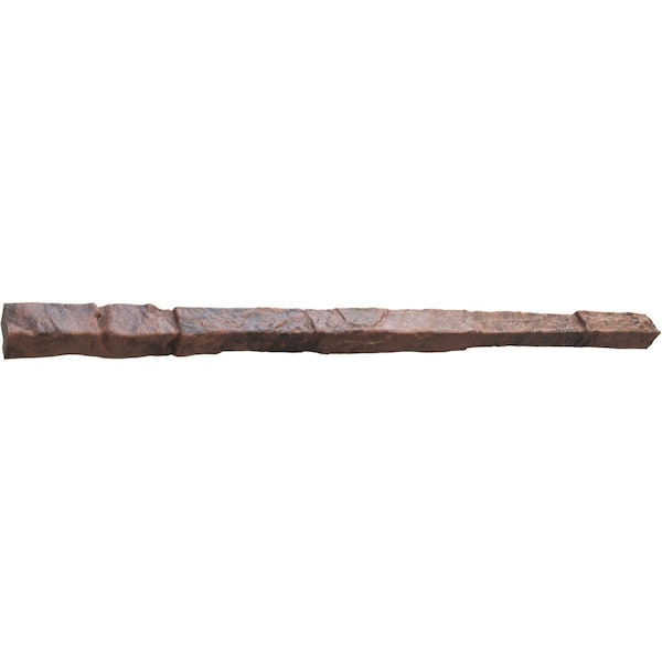 Ekena Millwork 48"W x 2"D x 2"H Universal Trim Sill for StoneWall Faux Stone Siding Panels, Canyon Brown - PNUTS02X48CB