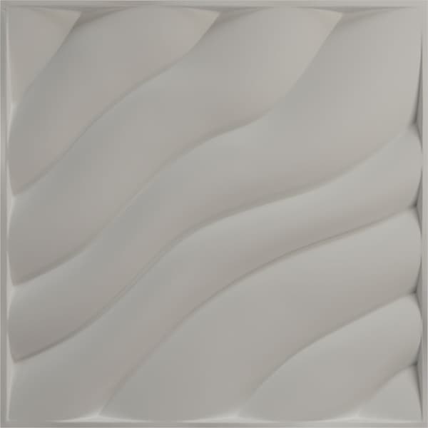 Ekena Millwork 19 5/8in. W x 19 5/8in. H Modern Wave EnduraWall Decorative 3D Wall Panel Covers 2.67 Sq. Ft. - WP20X20MWDVG