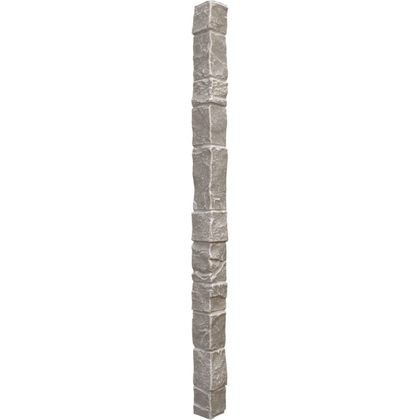 Ekena Millwork Universal Outside Corner for StoneWall Faux Stone Siding Panels - PNUOC03X48GG