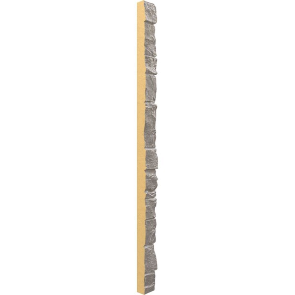 Ekena Millwork Universal Outside Corner for StoneWall Faux Stone Siding Panels - PNUOC03X48GG