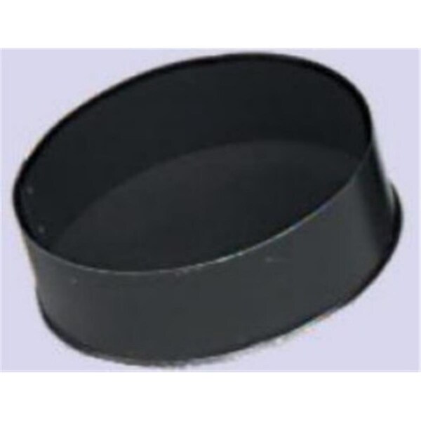 Perfectpillows Gray Metal Products Inc. 8-603LE 8 Inch 24-ga Snap-Lock Black Stovepipe Tee Cover - PE2547980