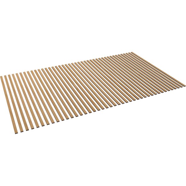 Ekena Millwork 48H x 3/8T Adjustable Wood Slat Wall Panel Kit w/ 1W Slats, Maple contains 42 Slats - SWW84X48X0375MA