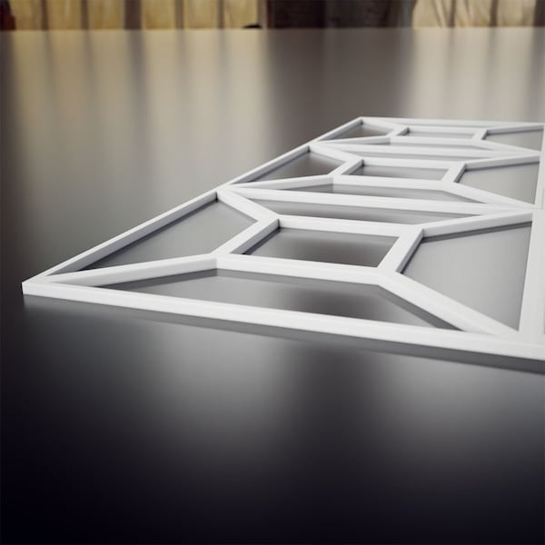 Ekena Millwork Medium Marion Decorative Fretwork Wall Panels in Architectural Grde PVC, 15 3/8"W x 15 3/8"H x 3/8"T - WALP16X16MAR