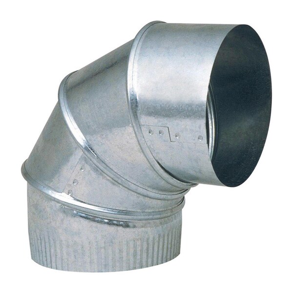 Imperial Mfg Imperial 4 in. D X 4 in. D Adjustable 90 deg Galvanized Steel Furnace Pipe Elbow - GV0284-C