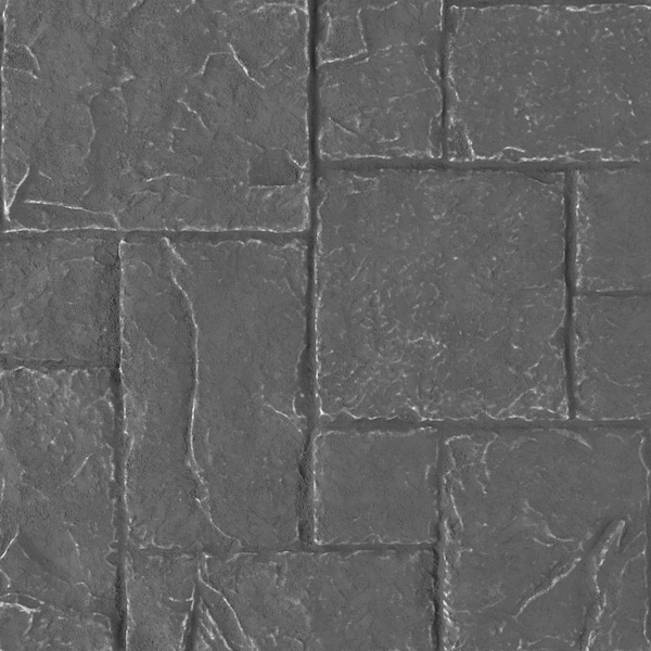 Ekena Millwork 9"W x 8"H Castle Rock Stacked Stone, StoneWall Faux Stone Siding Panel, Slate Gray - PNUCRSG-MAT-SAMPLE