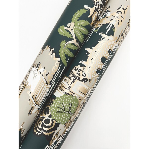 York Wallcoverings Pagoda And Sampan Scenic Forest Wallpaper - RT7903