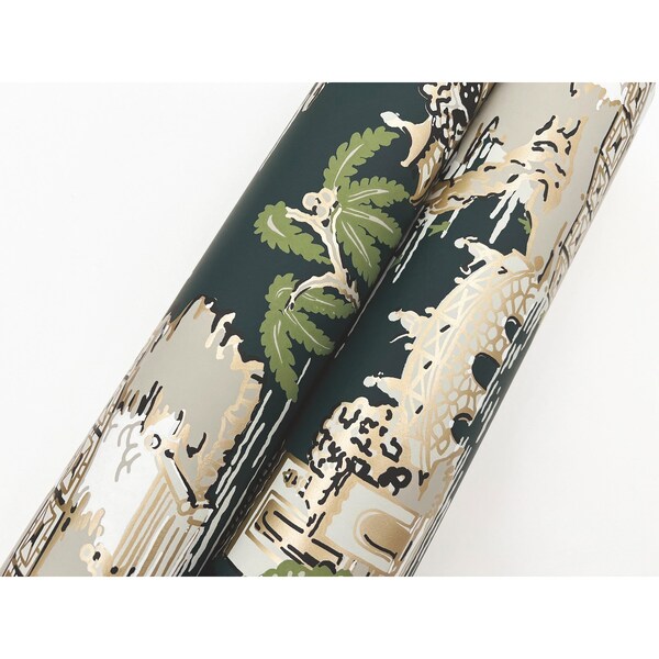 York Wallcoverings Pagoda And Sampan Scenic Forest Wallpaper - RT7903