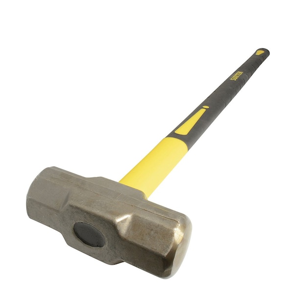 Surtek Octagonal 16Pound Steel Hammer Fiberglass Handle - MARR16FV
