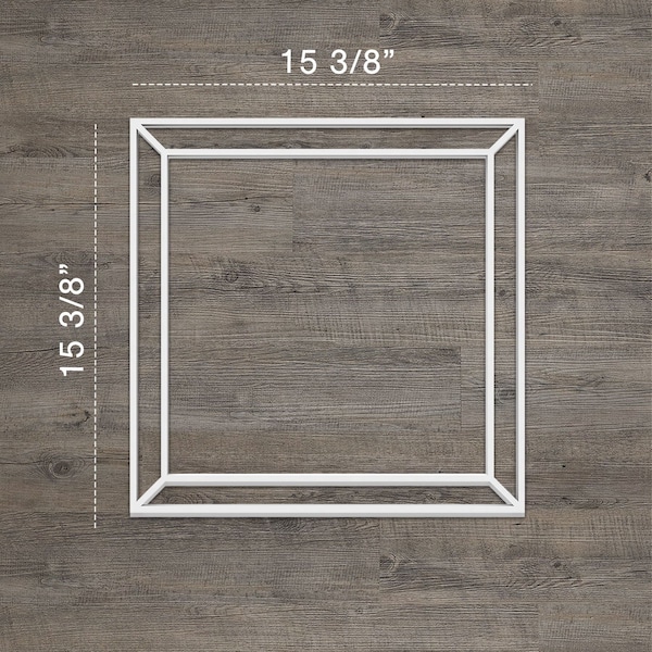 Ekena Millwork Medium Fairplay Decorative Fretwork Wall Panels in Architectural PVC, 15 3/8"W x 15 3/8"H x 3/8"T - WALP16X16FPY