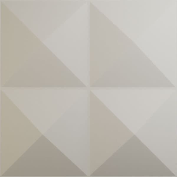 Ekena Millwork 11 7/8in. W x 11 7/8in. H Tirana EnduraWall Decorative 3D Wall Panel Covers 0.98 Sq. Ft. - WP12X12TIGBW