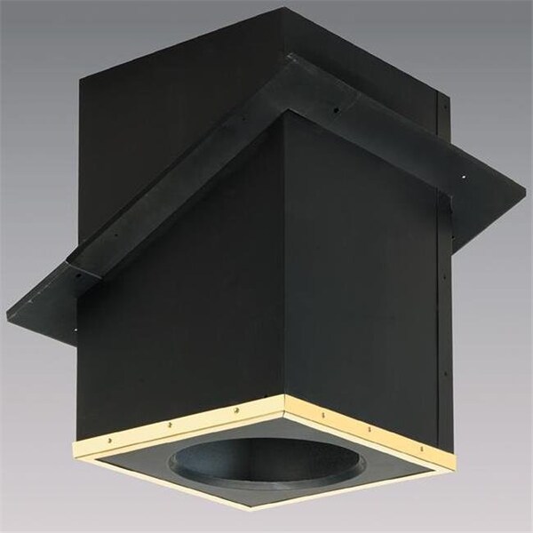 Integra Miltex Selkirk Corporation SPR8CCSB 8 Inch  Superpro Catherdral Support Box With Black Ceiling Trim  Galvalume - 77880
