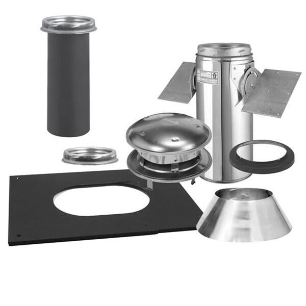 Ricki'S Rugs Selkirk Corporation 6T-PCK 6 Inch  Ultra-Temp Pitched Ceiling Support Kit  Stainless - RI218684