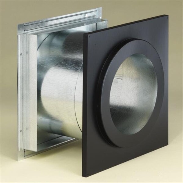 Integra Miltex M & G Duravent 8DT-WT 8 Inch  Duratech Wall Thimble  Galvanized Steel Painted Black  Finishing Collar Needed  Not Included - 70836