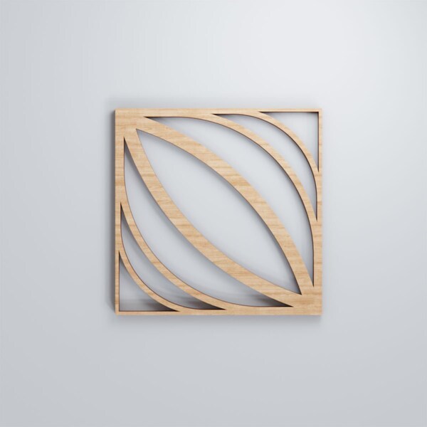 Ekena Millwork Extra Small Otis Decorative Fretwork Wood Wall Panels, Alder, 7 3/8"W x 7 3/8"H x 3/8"T - WALW08X08X0375OTSAL
