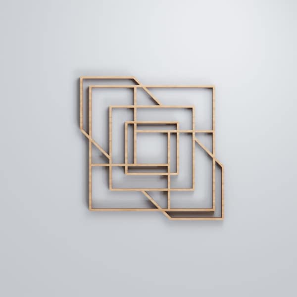 Ekena Millwork Extra Small Norwood Decorative Fretwork Wood Wall Panels, Alder, 7 3/8"W x 7 3/8"H x 3/8"T - WALW08X08X0375NWDAL