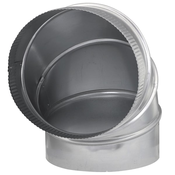 Imperial Mfg Imperial 10 in. D X 10 in. D Adjustable 90 deg Galvanized Steel Stove Pipe Elbow - GV0308