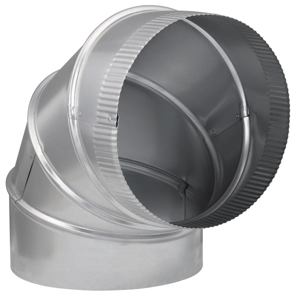 Imperial Mfg Imperial 10 in. D X 10 in. D Adjustable 90 deg Galvanized Steel Stove Pipe Elbow - GV0308