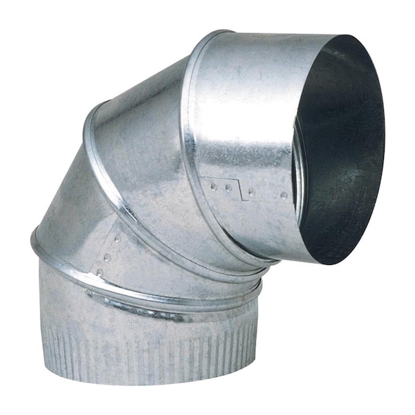 Imperial Mfg Imperial 10 in. D X 10 in. D Adjustable 90 deg Galvanized Steel Stove Pipe Elbow - GV0308