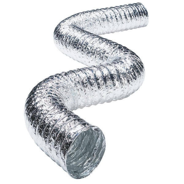 Supurr-Flex Deflect-O Supurr-Flex 300 in. L X 4 in. D Silver Aluminum Dryer Transition Duct - F0425