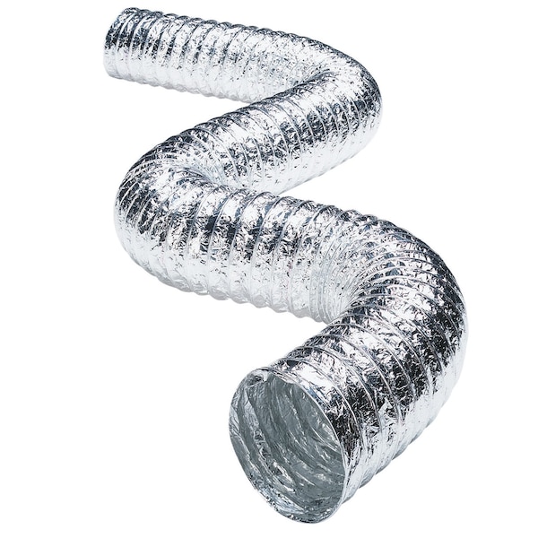 Supurr-Flex Deflect-O Supurr-Flex 300 in. L X 4 in. D Silver Aluminum Dryer Transition Duct - F0425