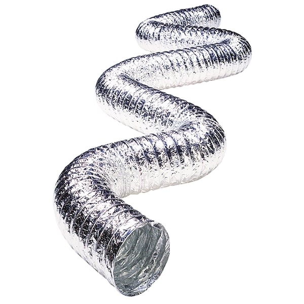 Supurr-Flex Deflect-O Jordan 300 in. L X 6 in. D Silver/White Aluminum Vent Hose - FUL0625