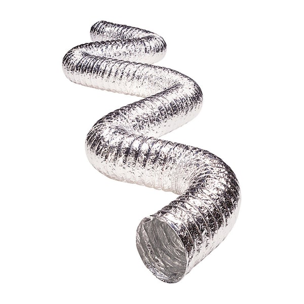 Supurr-Flex Deflect-O Jordan 300 in. L X 6 in. D Silver/White Aluminum Vent Hose - FUL0625